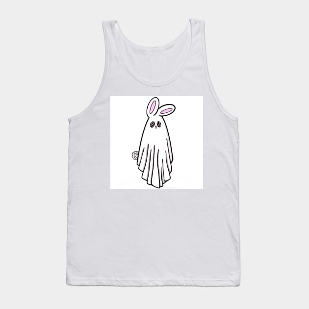 Ghost Bunny Tank Top by Ethereal Vagabond Designs